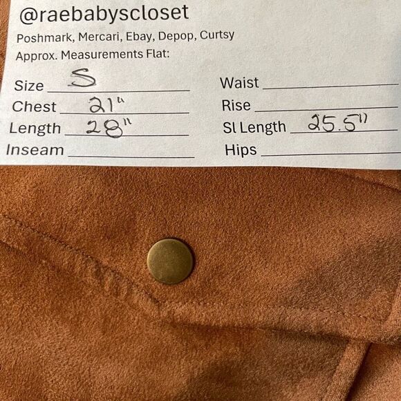 Frye Men's Faux Suede Toffee Shirt Jacket Size S New - Picture 8 of 8